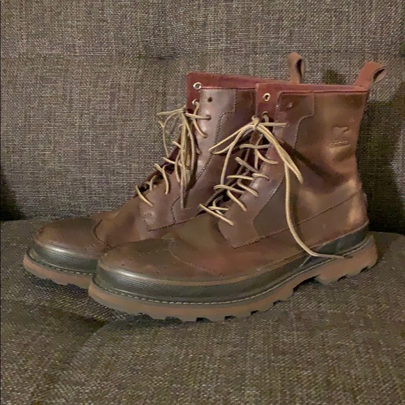sorel wingtip boots